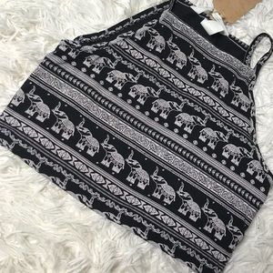 Elephant crop top